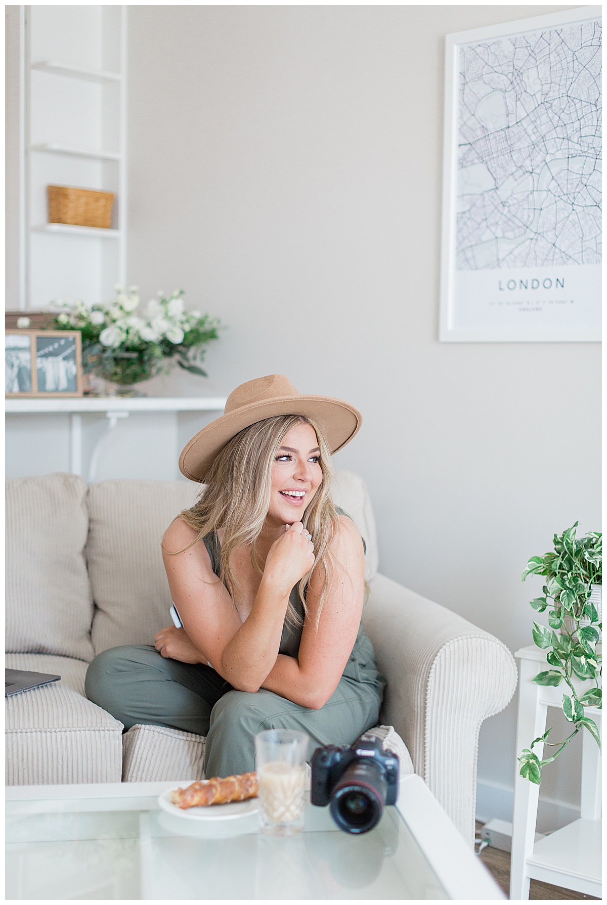 Julia Weaver with a Camera