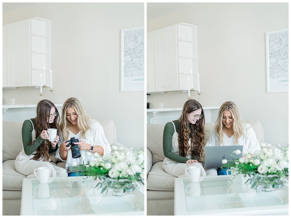 Julia teaching another photographer